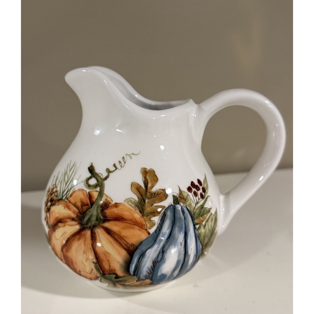 Pumpkin Creamer Gravy Salad Dressing Ceramic Maxcera Thanksgiving 5"